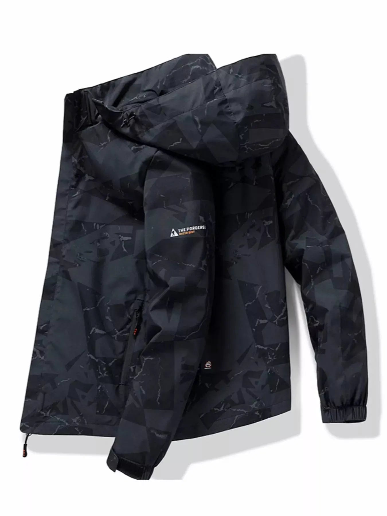 Men's Plus Size Camouflage Waterproof Outdoor Jacket by Partner Label