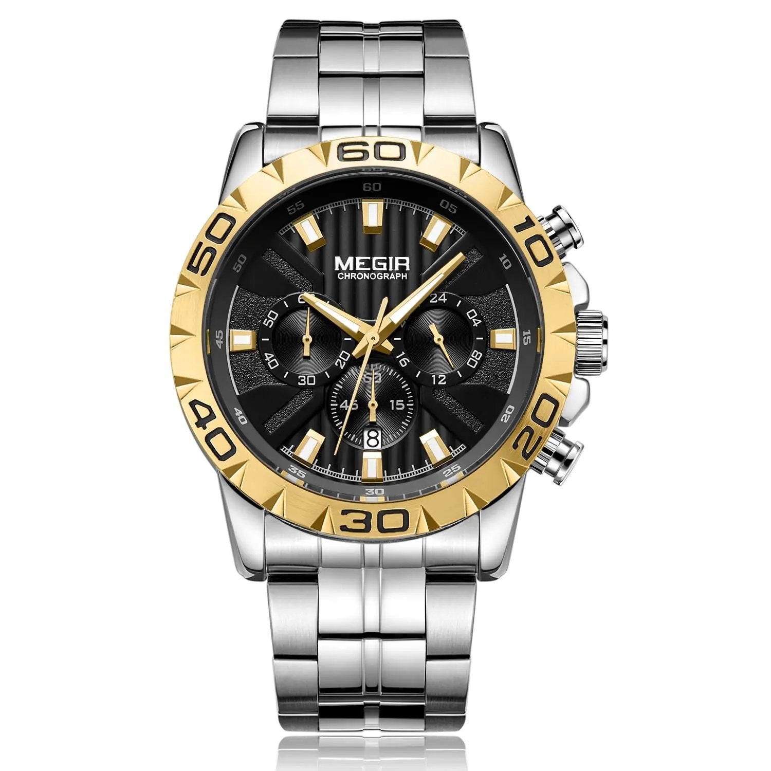 MEGIR Watches Business Mens Watches Top Brand Luxury Quartz Casual Wristwatch Date Clock Waterproof Wrist Watch Chronograph 2087 by MEGIR WATCH GROUP