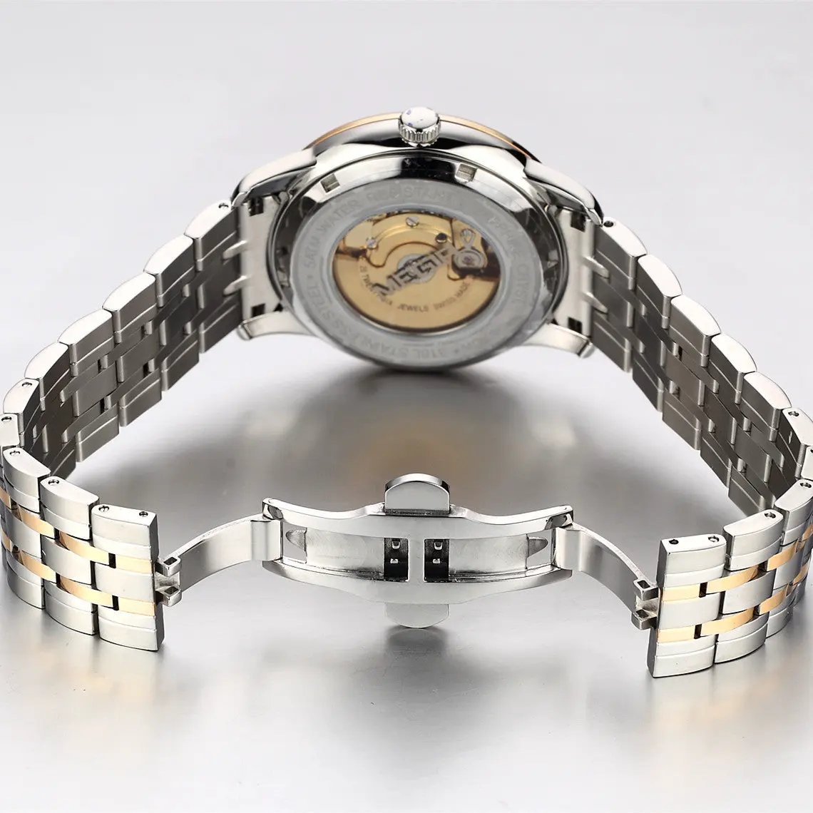 MEGIR Men Watches Stainless Steel Bracelet Sapphire Automatic Mechanical Watch Luxury Business Wristwatches Clock Reloj Hombre 96002 by MEGIR WATCH GROUP