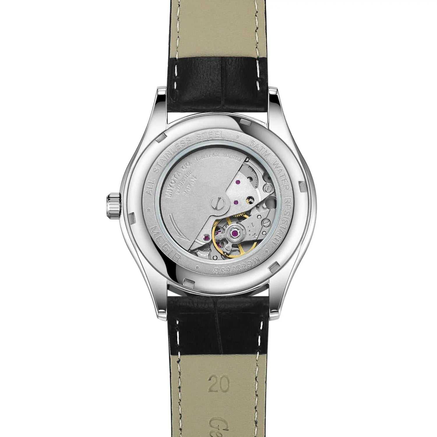 MEGIR Original Brand Men's Watches Automatic Mechanical Watch 5Bar Waterproof Leather Luxury Wristwatch Clock Relogio Masculino 62063 by MEGIR WATCH GROUP