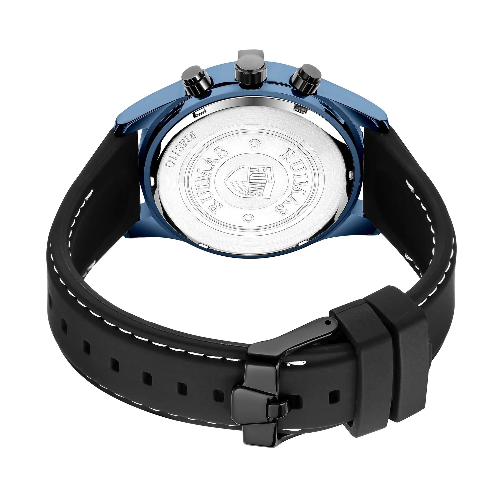 RUIMAS Top Luxury Quartz Wristwatches Men Silicone Large Dial Military Sports Watches Waterproof Luminous Date Reloj Hombre 311 by MEGIR WATCH GROUP