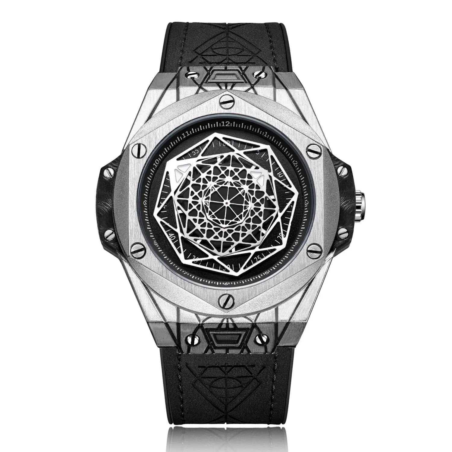 RUIMAS Men's Watches Fashion Sport Quartz Watch for Men Reloj Hombre Leather Belt Wrist Watch Waterproof Casual Clock 533 by MEGIR WATCH GROUP