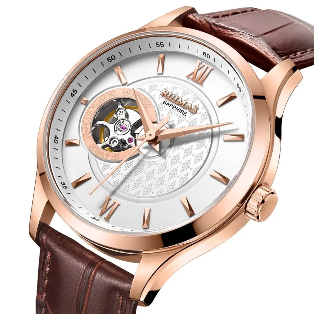 RUIMAS Business Men Watch Luxury Fashion Automatic Mechanical Watches for Men Waterproof Male Wristwatch Relogio Masculino 6754 by MEGIR WATCH GROUP