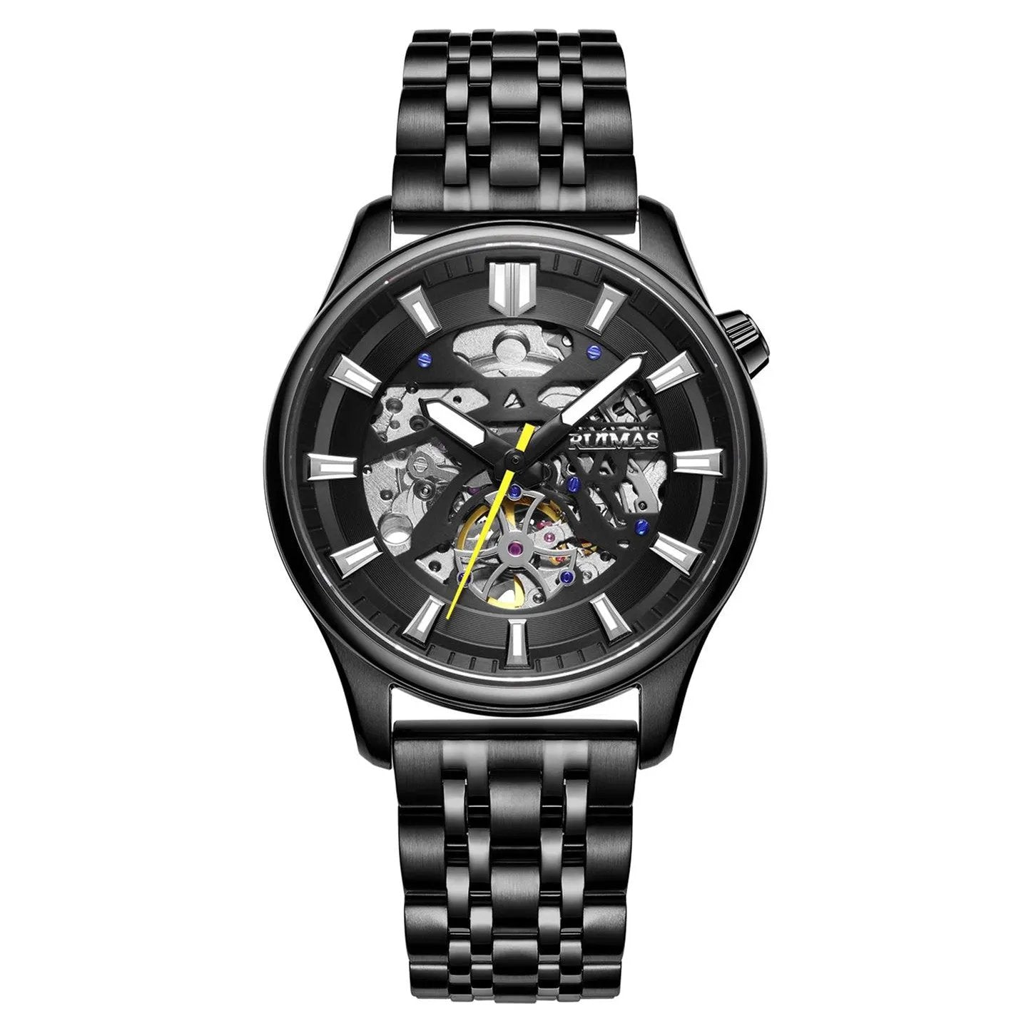 RUIMAS Men's Watch Stainless Steel Automatic Mechanical Wristwatches Luxury Business Man Watches 5ATM Luminous Male Clock 6770 by MEGIR WATCH GROUP