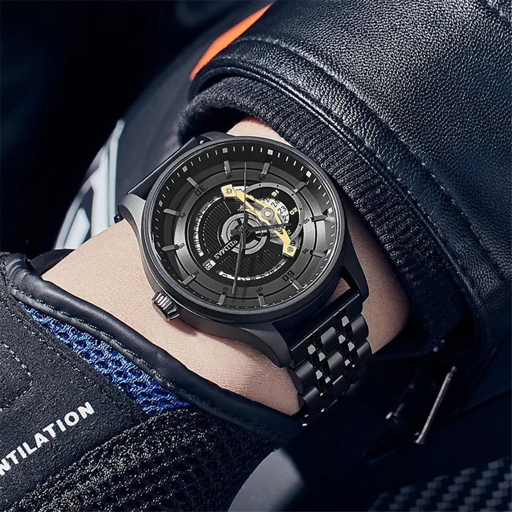 RUIMAS Luxury Business Watches for Mens Fashion Stainless Steel Automatic Mechanical Watch Waterproof Date Wristwatch Clock 6786 by MEGIR WATCH GROUP