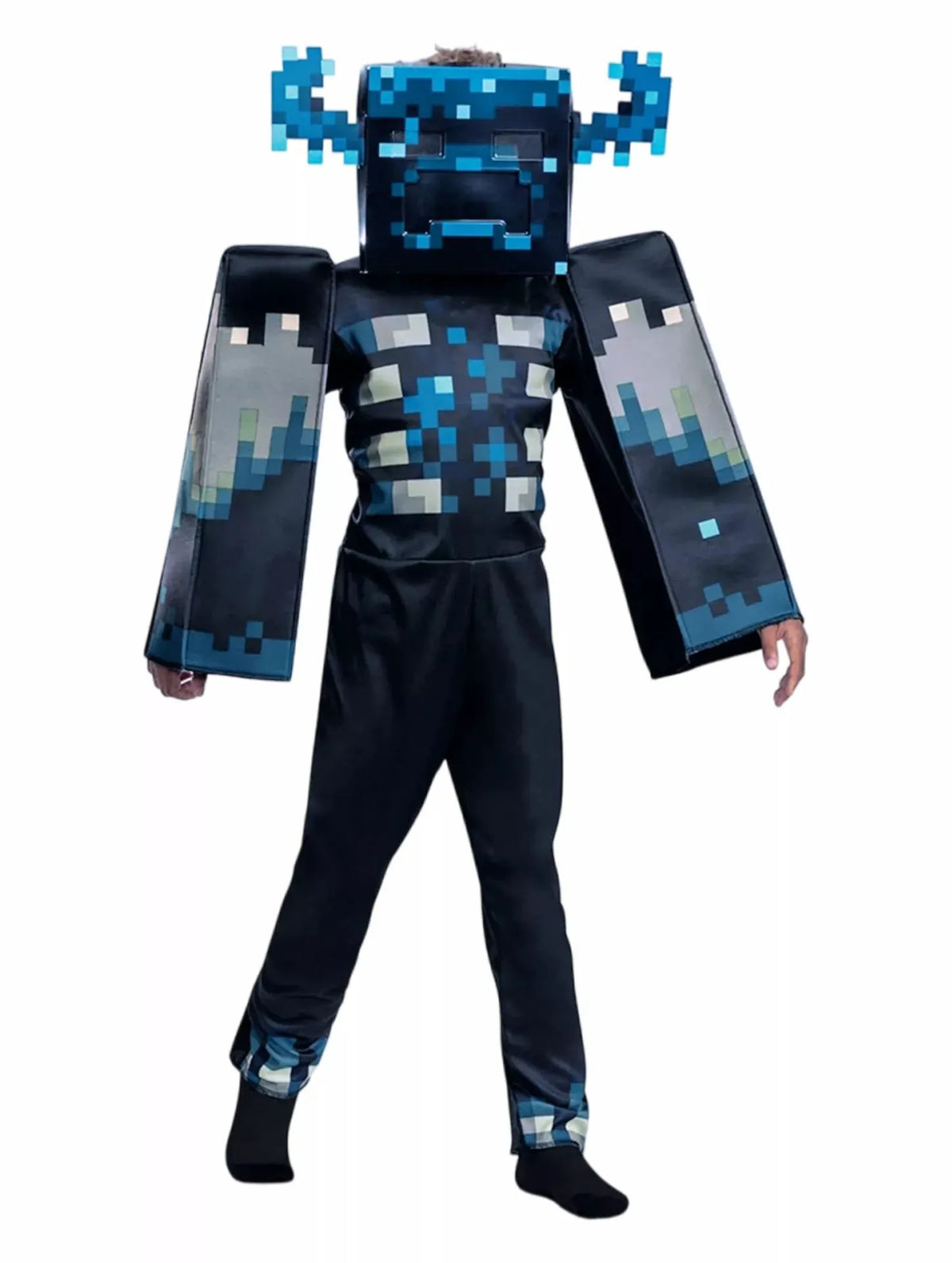 Children's Minecraft Pixelated Print Costume Set by Trendsi