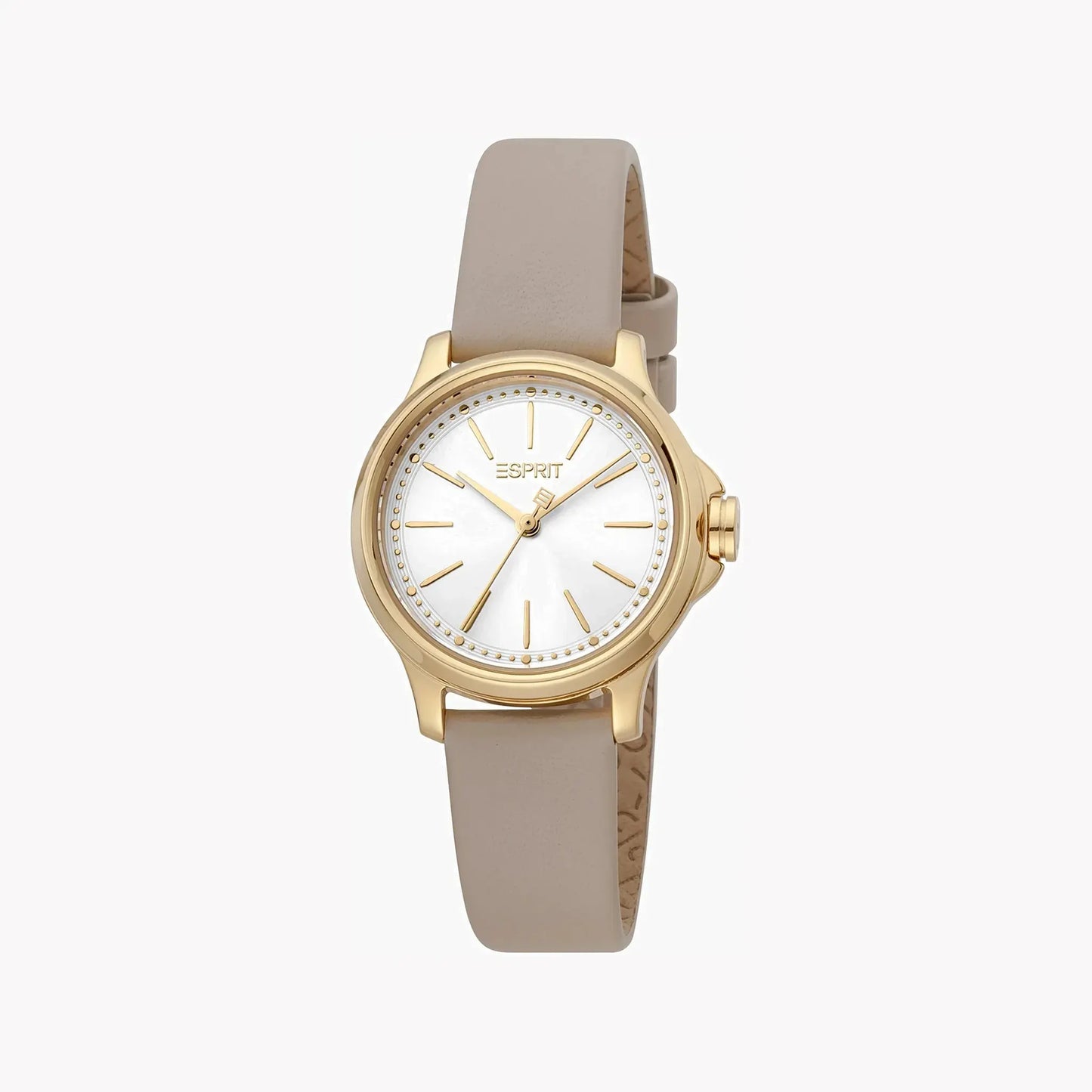 Esprit Women's Brown Leather Watch, Silver Dial | ES1L144L2025 by ESPRIT