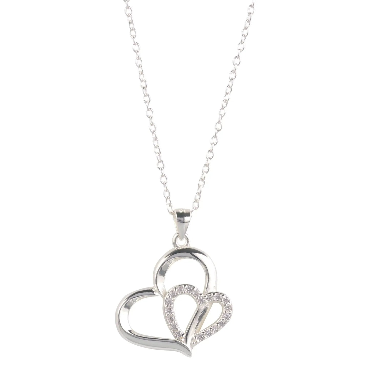 Eternity Necklace Love Heart Pave Necklace by Nichestar