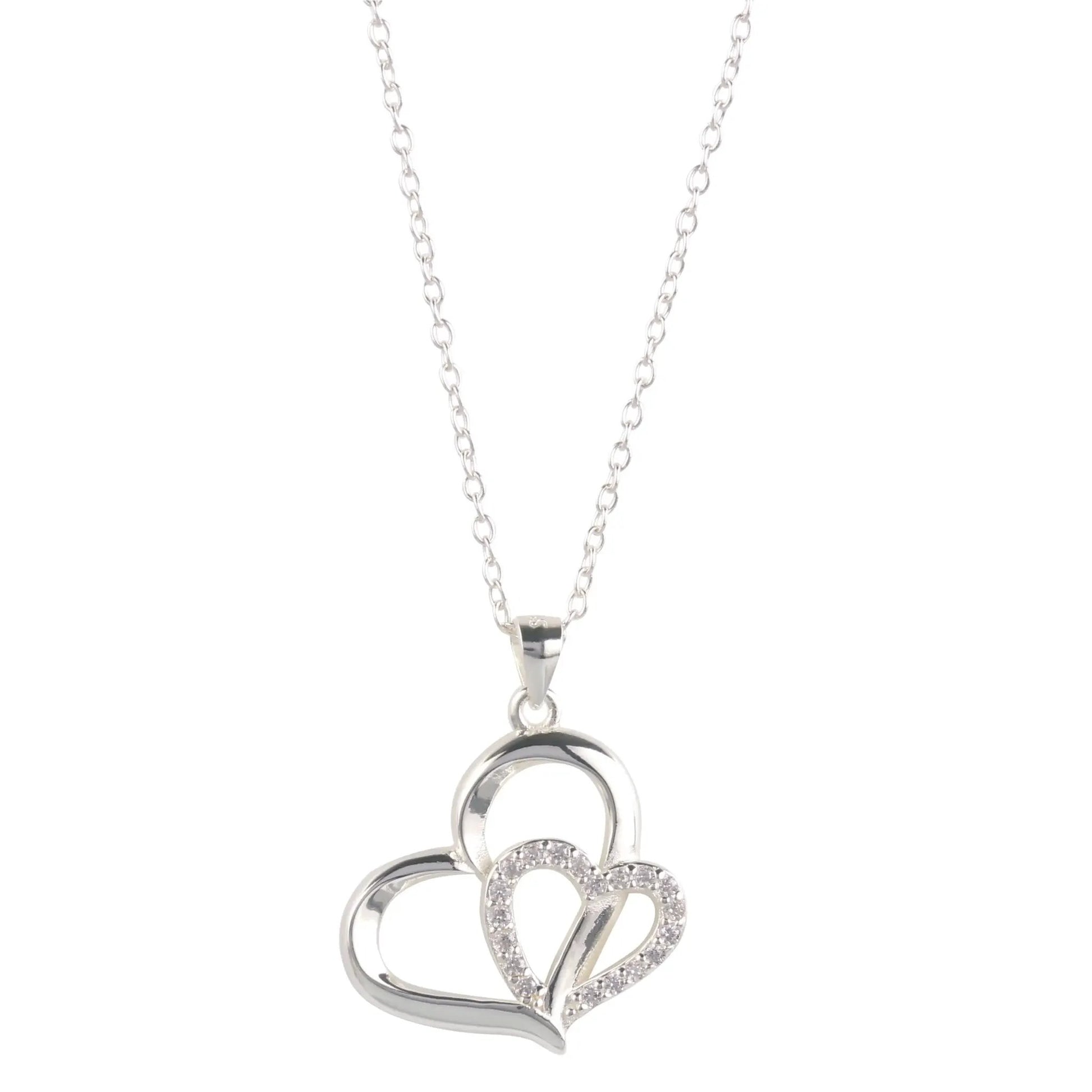 Eternity Necklace Love Heart Pave Necklace by Nichestar