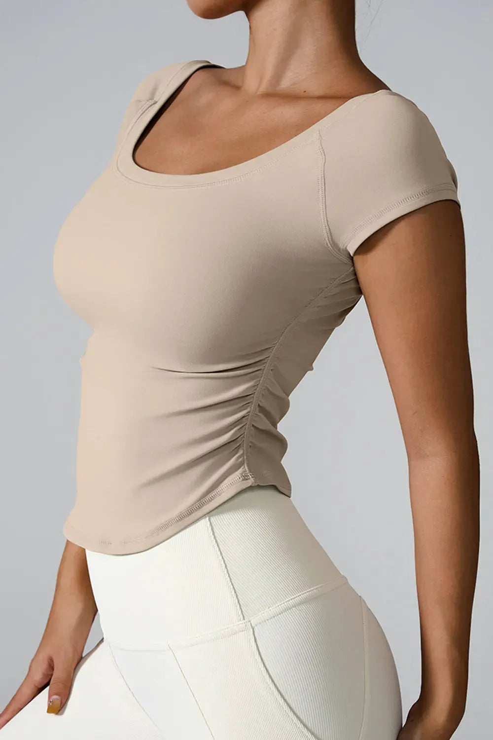 Round Neck Short Sleeve Active T-Shirt by Partner Label