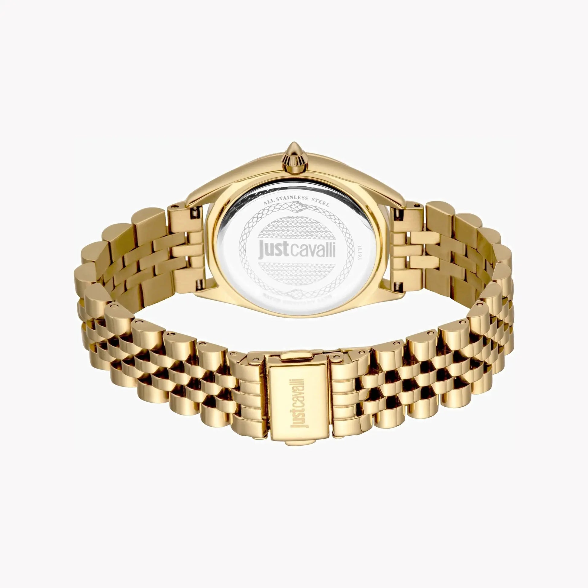 Just Cavalli Women's Gold Stainless Steel Watch, Silver Dial | Jc1l195m0355 by JUST CAVALLI