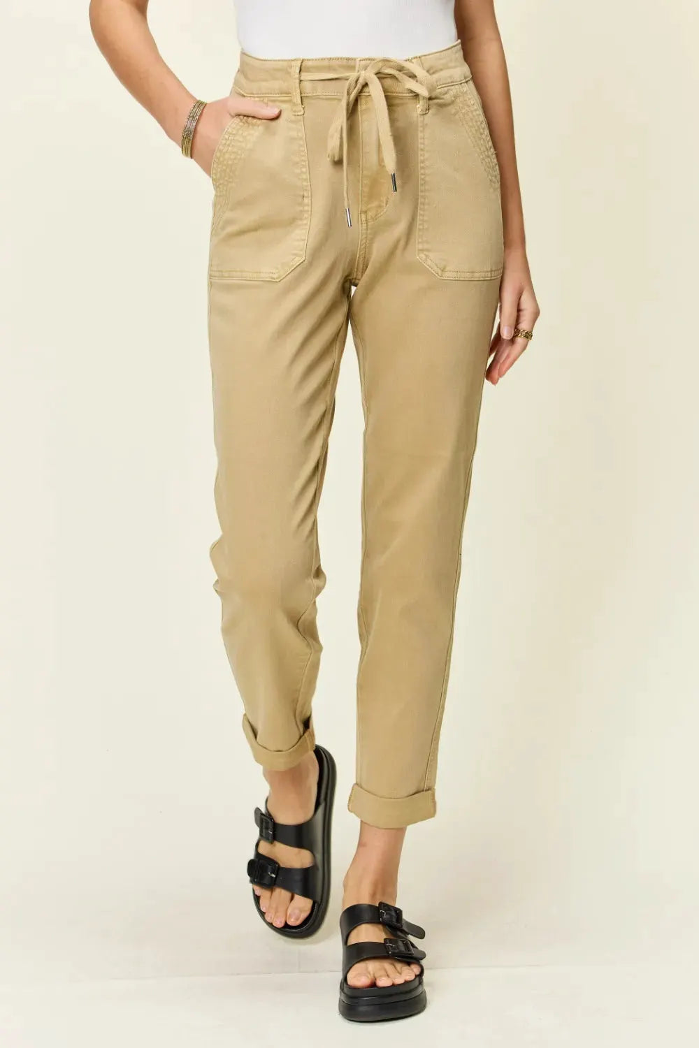 Judy Blue Full Size High Waist Jogger Jeans by Judy Blue