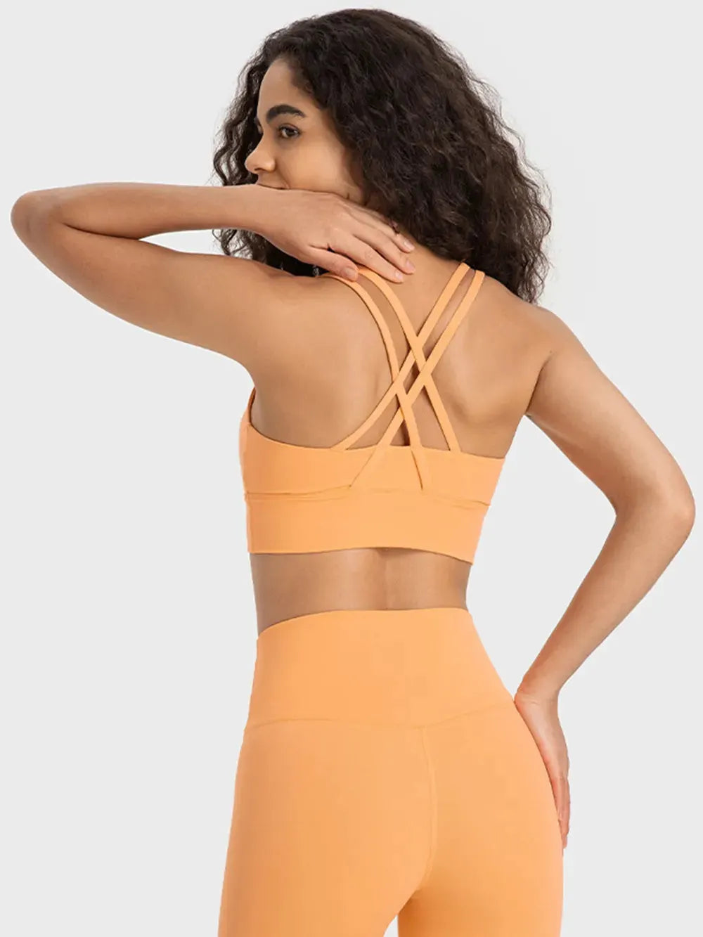 Millennia Crisscross Scoop Neck Active Tank by Millennia