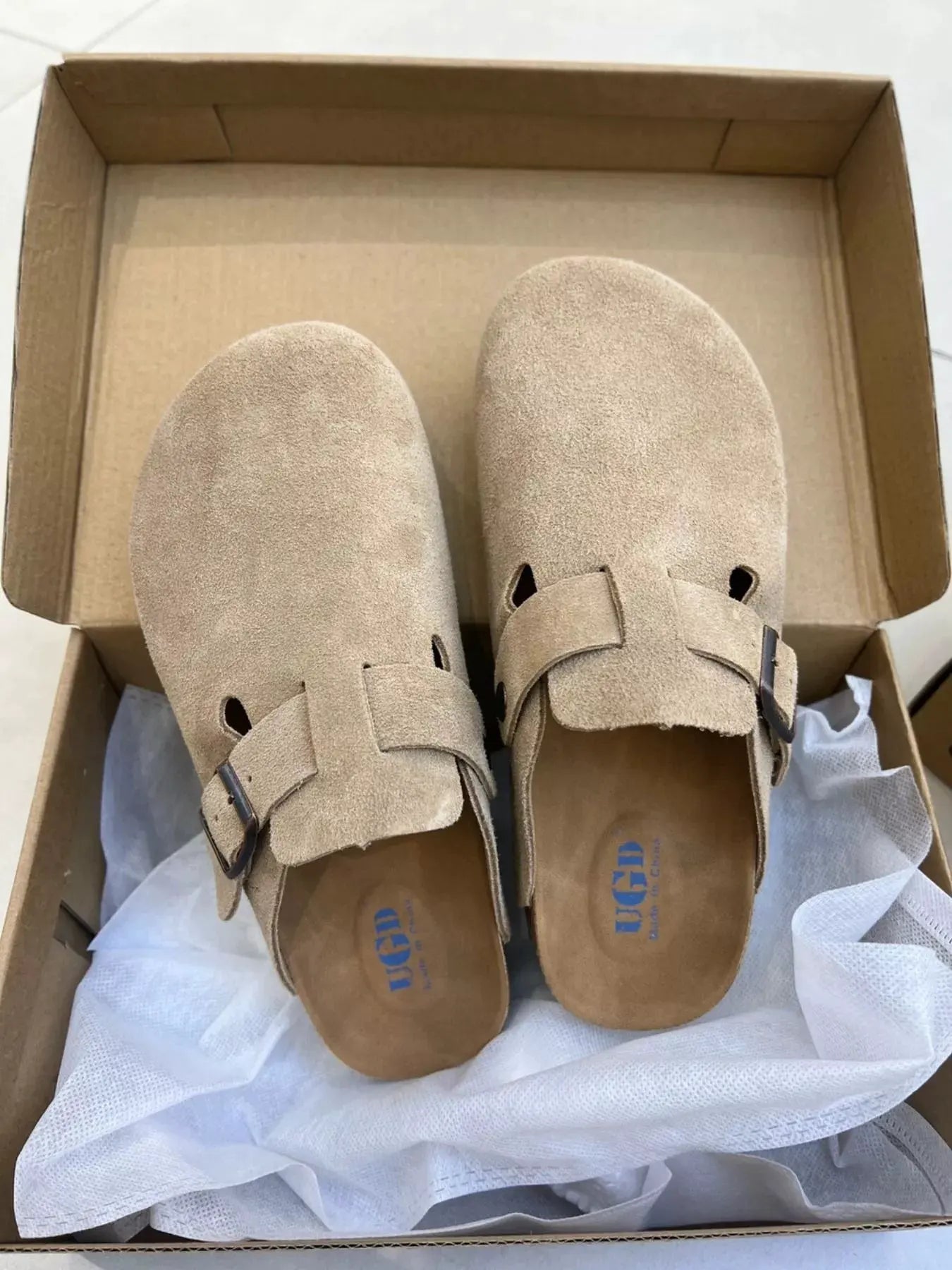 Round Toe Buckle Slip-Ons by Partner Label