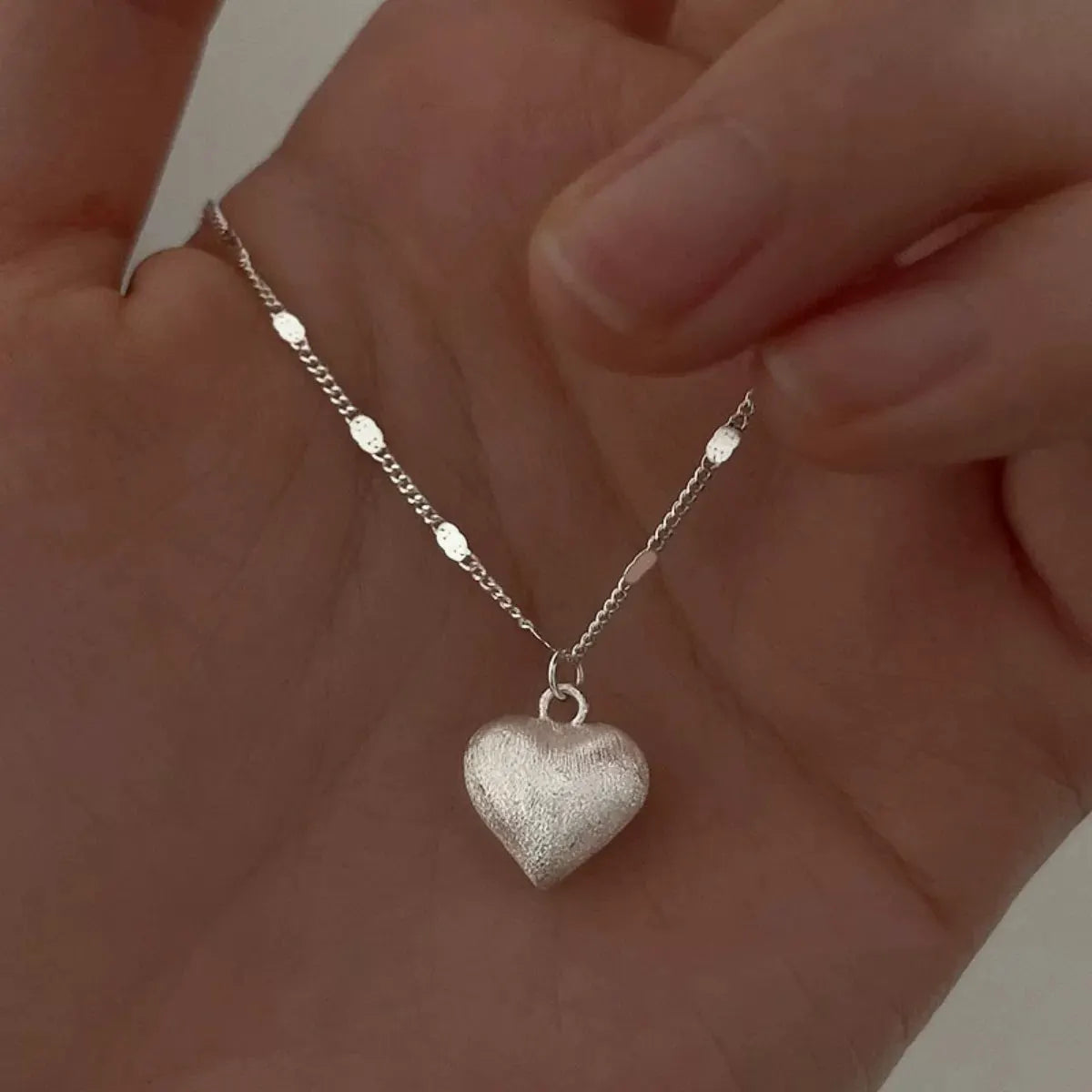 925 Sterling Silver Heart Necklace by Partner Labels