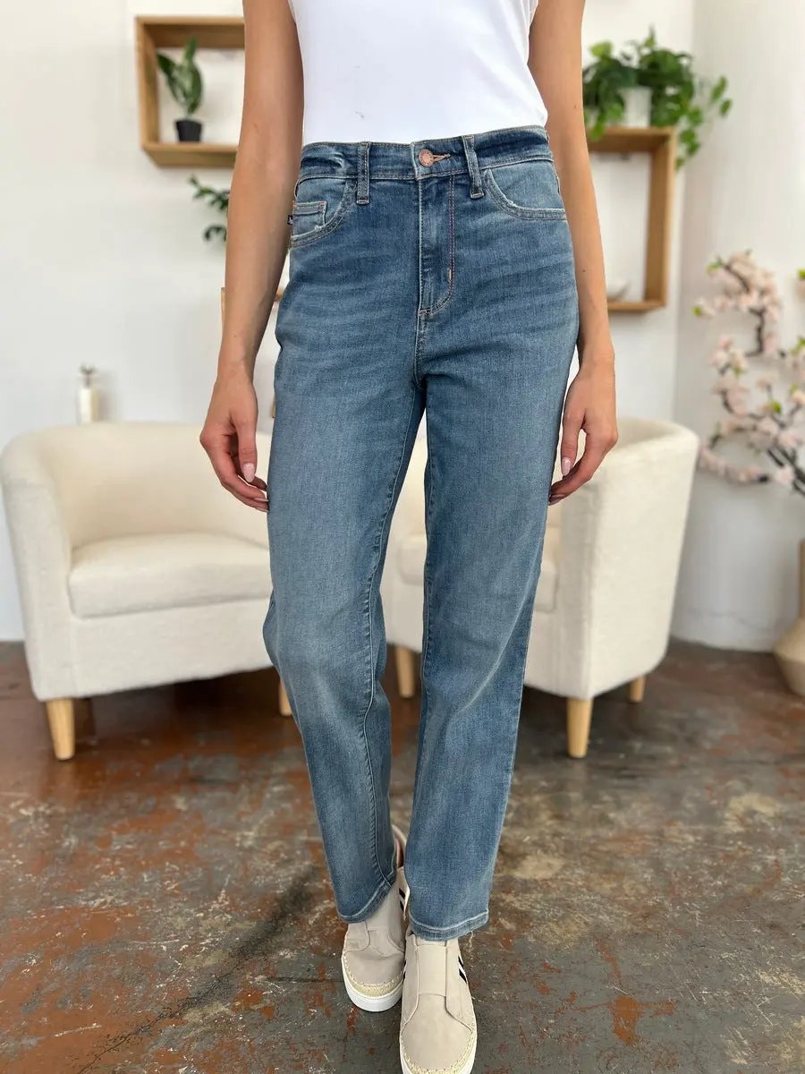 Judy Blue Full Size High Waist Straight Jeans by Judy Blue
