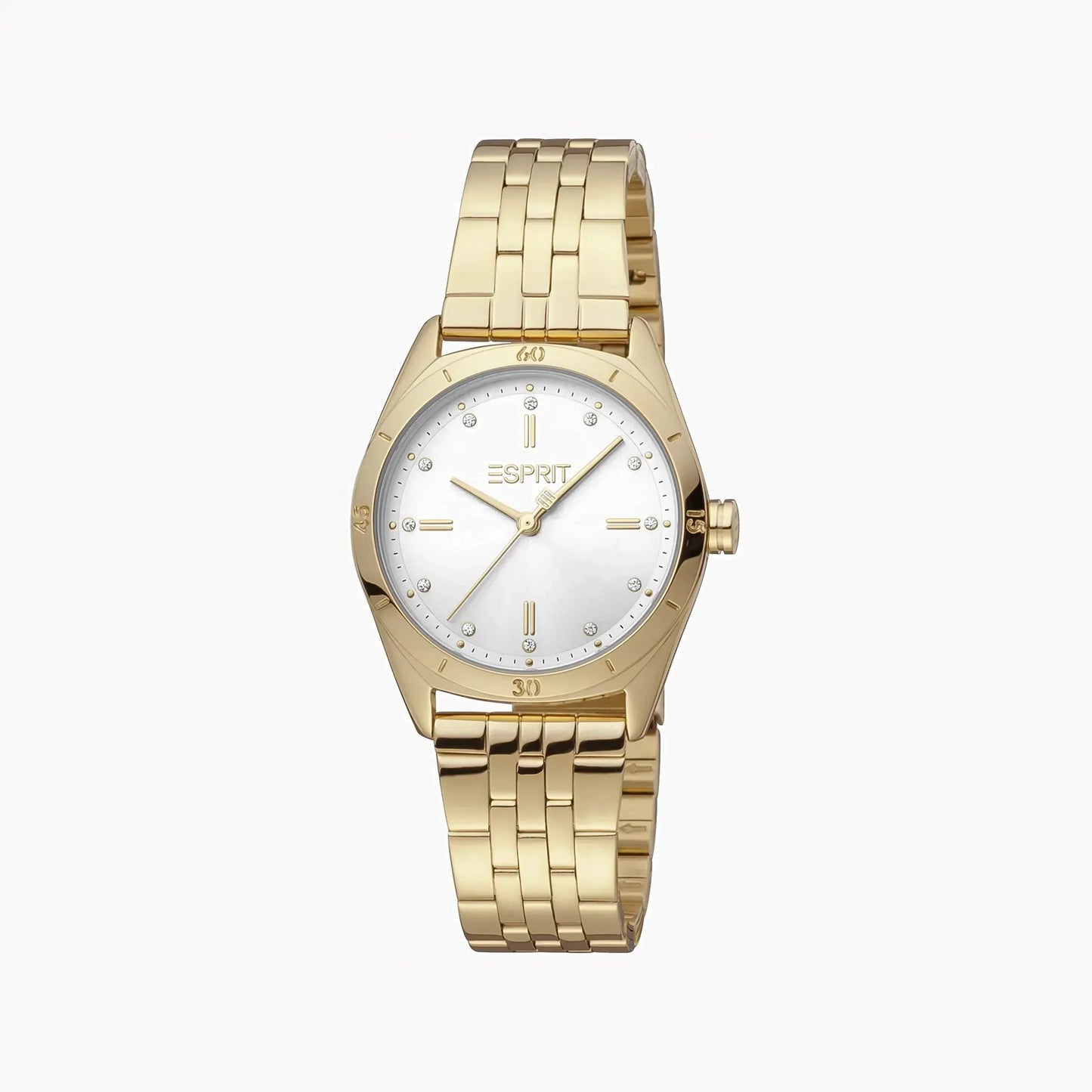 Esprit Women's Gold Stainless Steel Watch, Silver Dial | Es1l131m0015 by ESPRIT