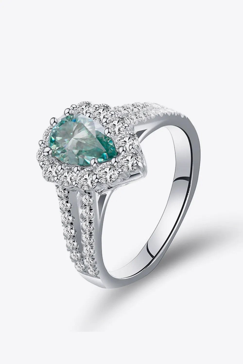 1 Carat Moissanite 925 Sterling Silver Ring by Partner Label