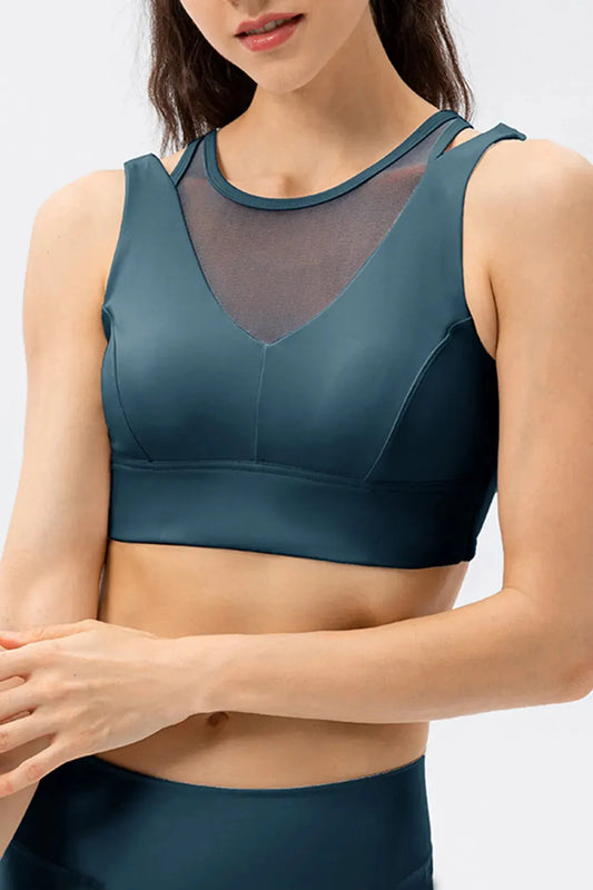 Cutout Wide Strap Active Tank by Partner Label