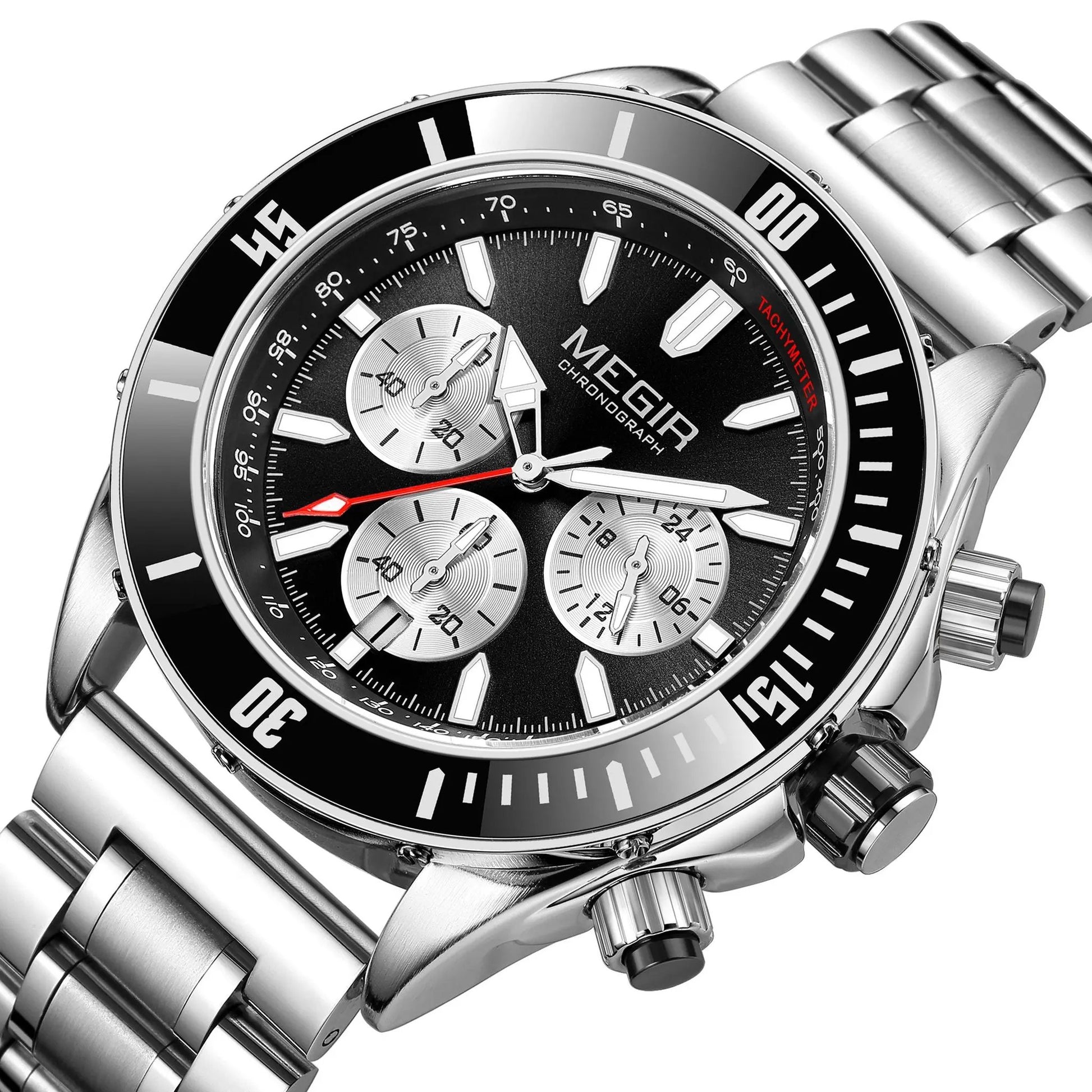 MEGIR Men Watch with Chronograph Fashion Quartz Military Waterproof Calendar Business Casual Wristwatches Clock Montre Homme 2226 by MEGIR WATCH GROUP