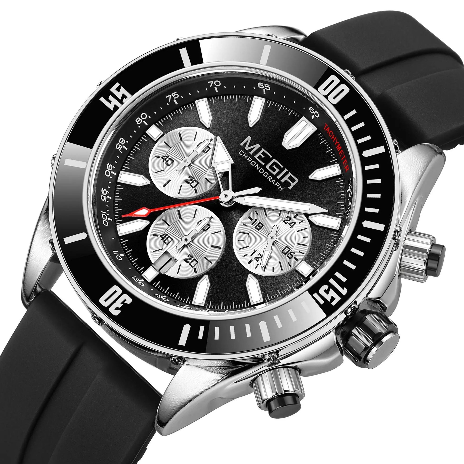 MEGIR Men Watch with Chronograph Fashion Quartz Military Waterproof Calendar Business Casual Wristwatches Clock Montre Homme 2226 by MEGIR WATCH GROUP