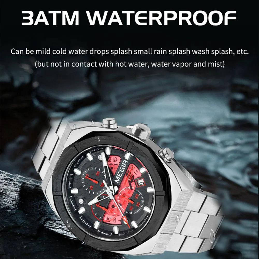 MEGIR New Watch for Men Top Brand Luxury Casual Quartz Wristwatch with Chronograph Waterproof Luminous Auto Date Reloj Hombre 2225 by MEGIR WATCH GROUP