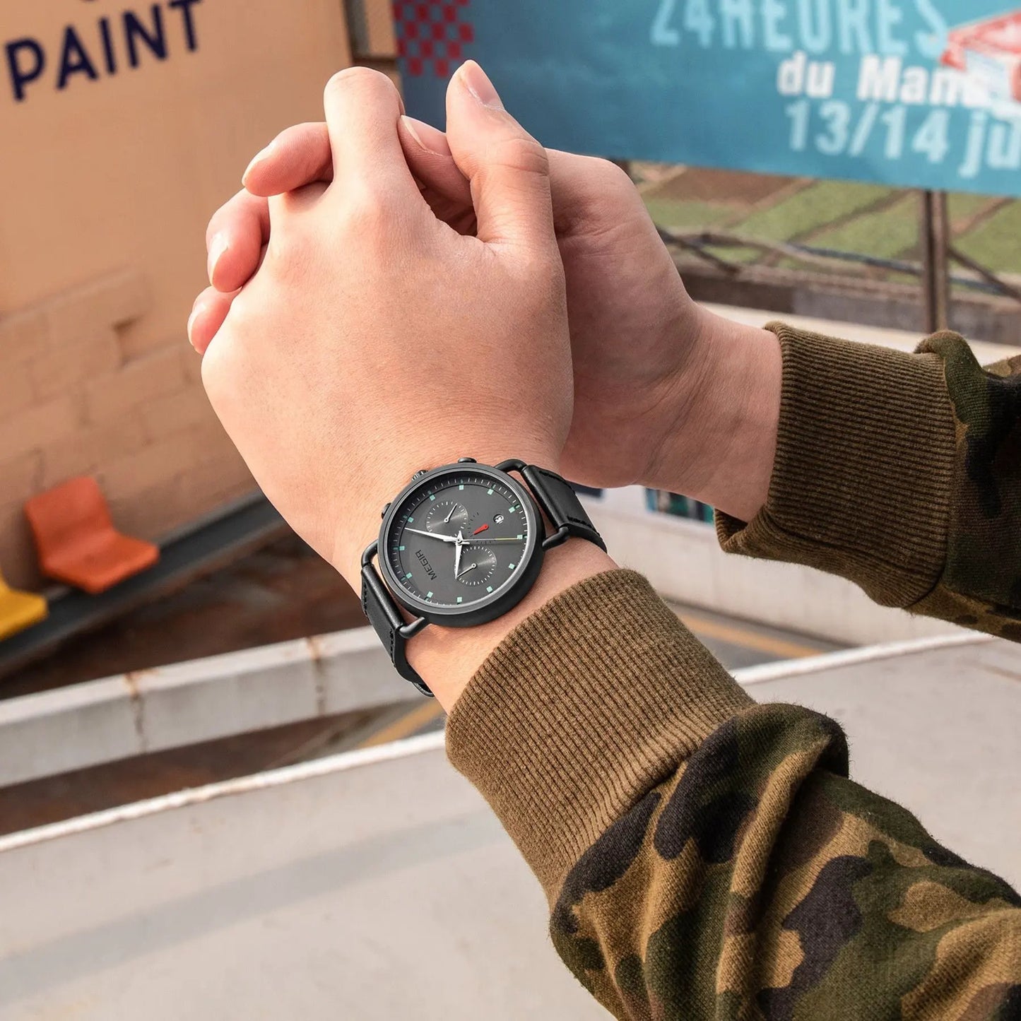 MEGIR Men Watch Top Brand Fashion Casual Quartz Watches Waterproof Date Man Sports Military Wristwatch Clock Relogio Masculino 2159 by MEGIR WATCH GROUP