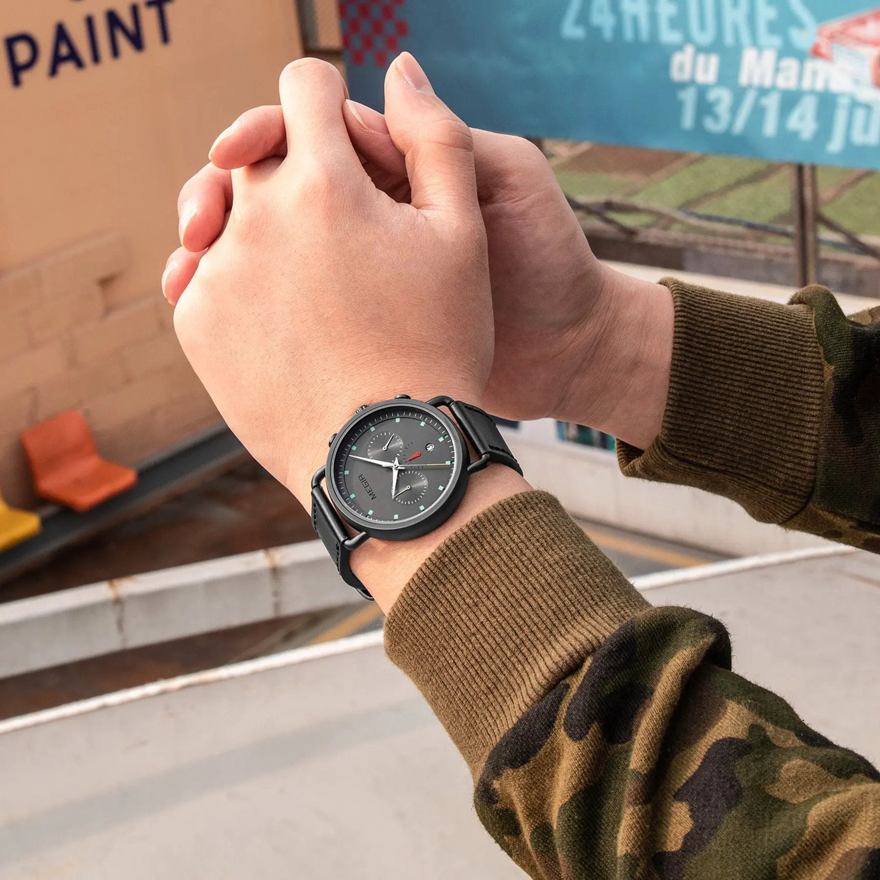 MEGIR Men Watch Top Brand Fashion Casual Quartz Watches Waterproof Date Man Sports Military Wristwatch Clock Relogio Masculino 2159 by MEGIR WATCH GROUP