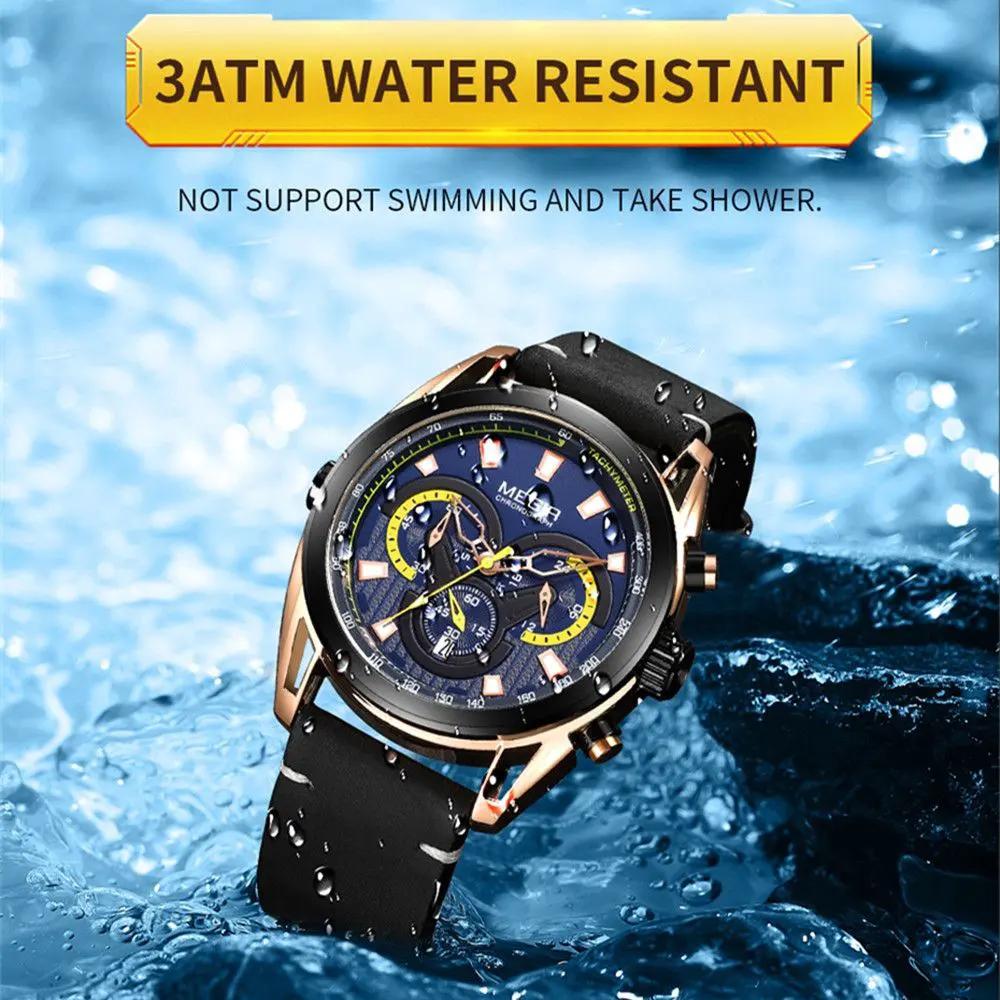 MEGIR Top Brand Luxury Men's Wrist Watch Man Luminous Waterproof Sport Men Quartz Wristwatches Relogio Masculino Dropshipping 2135 by MEGIR WATCH GROUP