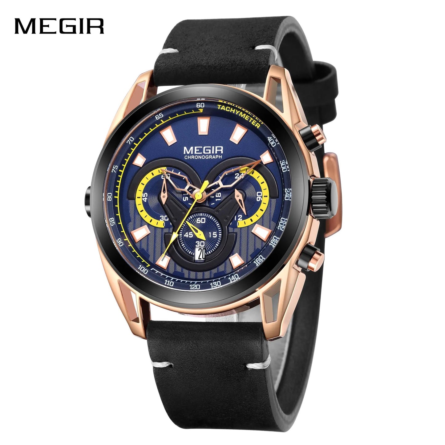 MEGIR Top Brand Luxury Men's Wrist Watch Man Luminous Waterproof Sport Men Quartz Wristwatches Relogio Masculino Dropshipping 2135 by MEGIR WATCH GROUP