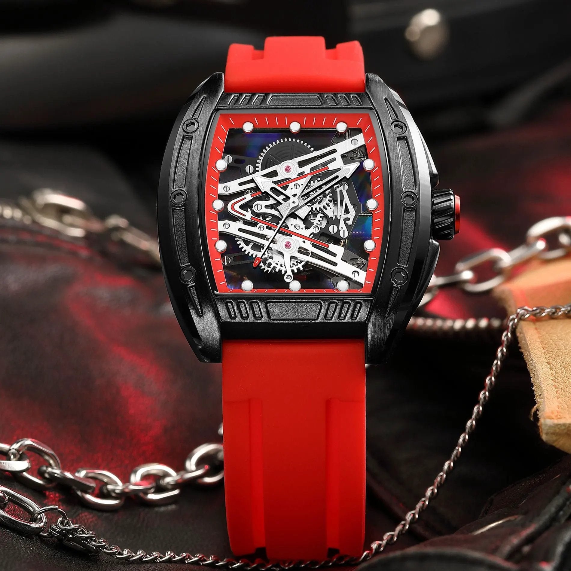 RUIMAS Fashion Military Quartz Watches Men Luxury Casual Sport Wrist Watches Waterproof Luminous Clock Large Dial Reloj Hombre 338 by MEGIR WATCH GROUP