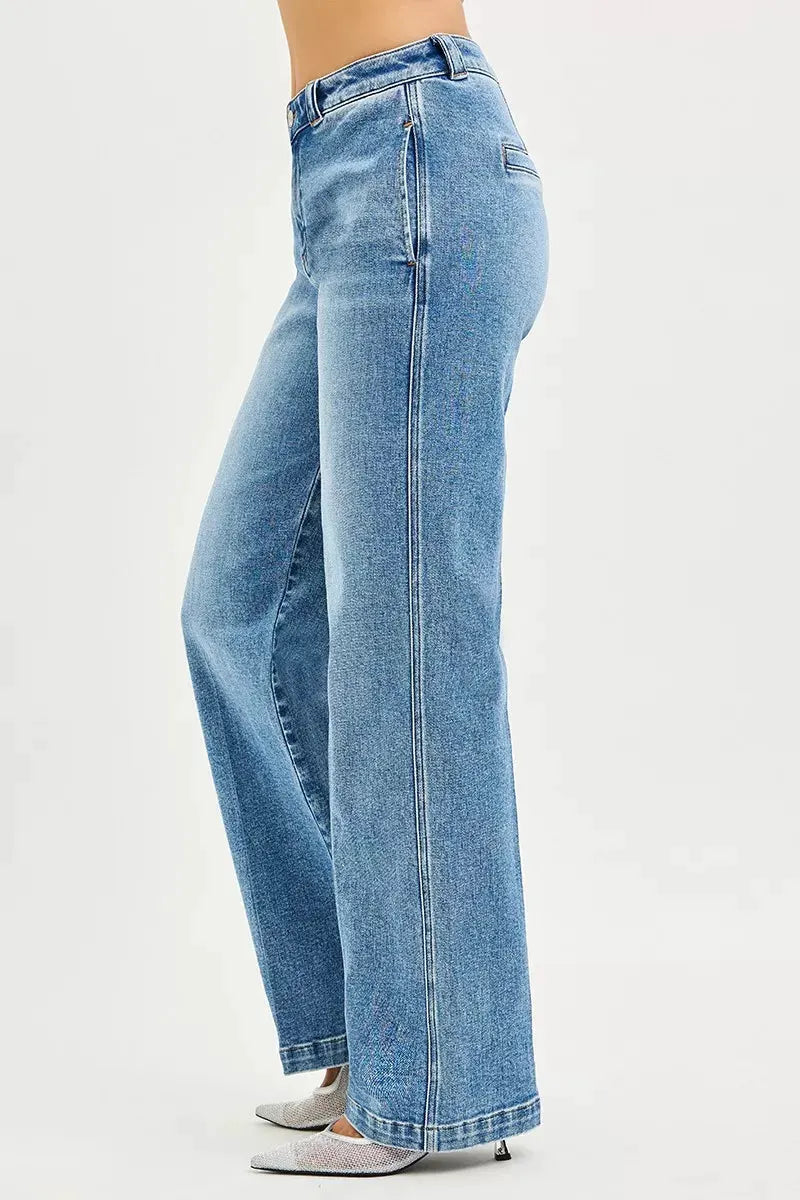 RISEN Slouchy Straight Jeans by RISEN