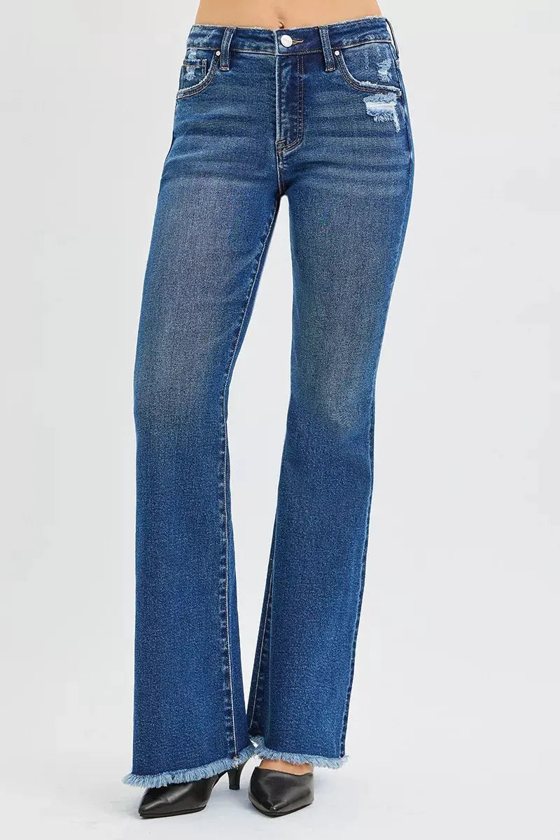 RISEN High Rise Flare Jeans by RISEN