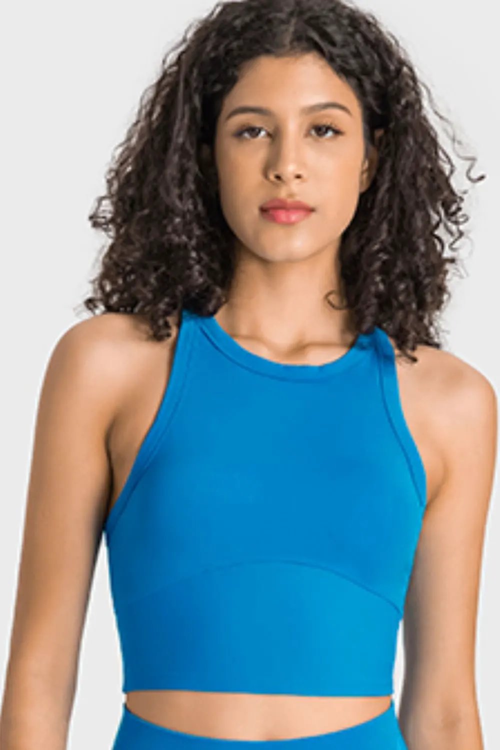 Millennia Racerback Cropped Sports Tank by Millennia