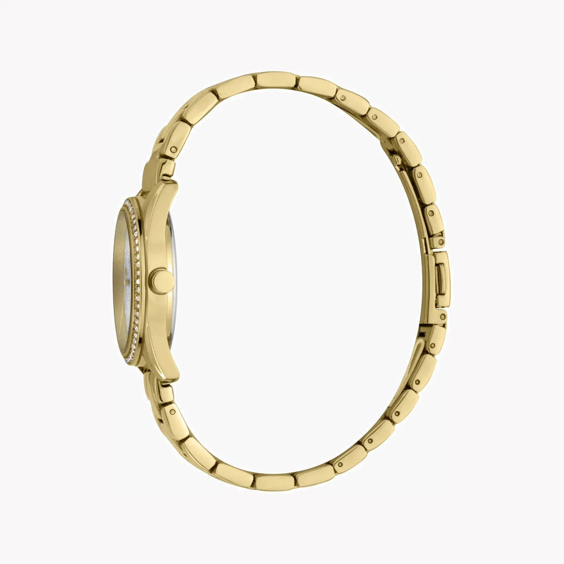 Esprit Women's Gold Stainless Steel Watch, Silver Dial | ES1L195M0085 by ESPRIT