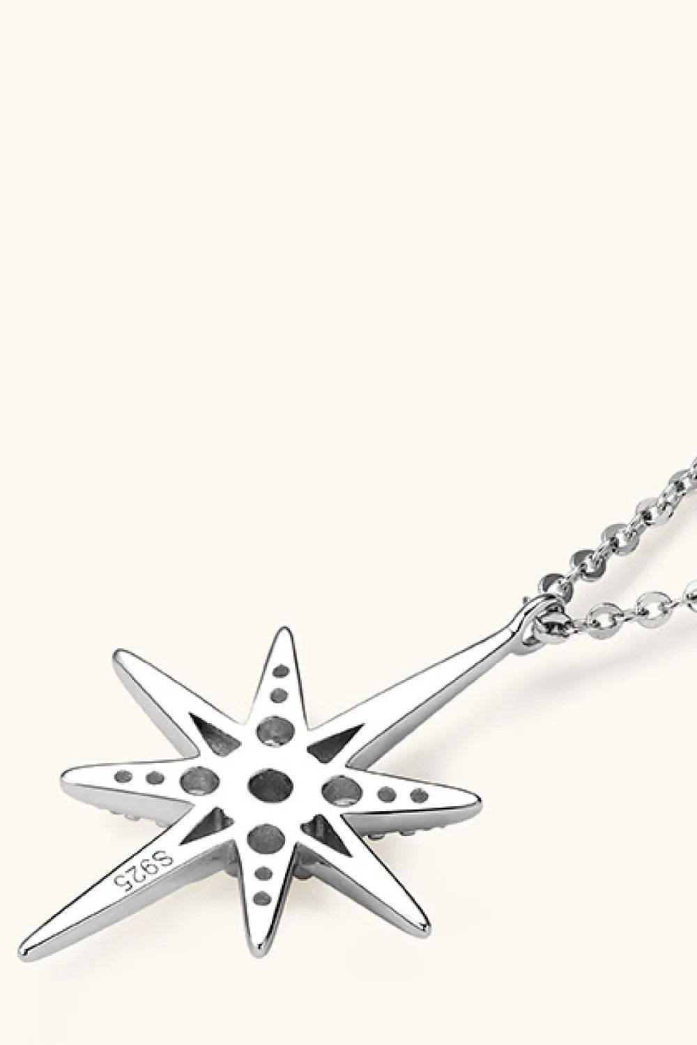 Moissanite 925 Sterling Silver Necklace by Partner Label