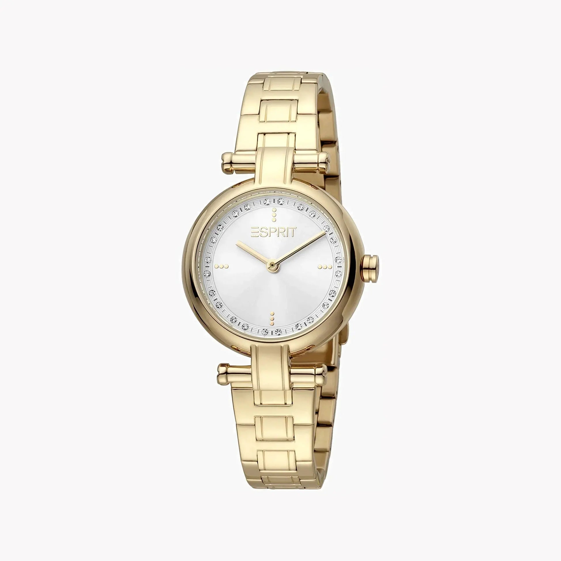 Esprit Women's Gold Stainless Steel Watch, Silver Dial | Es1l160m0055 by ESPRIT