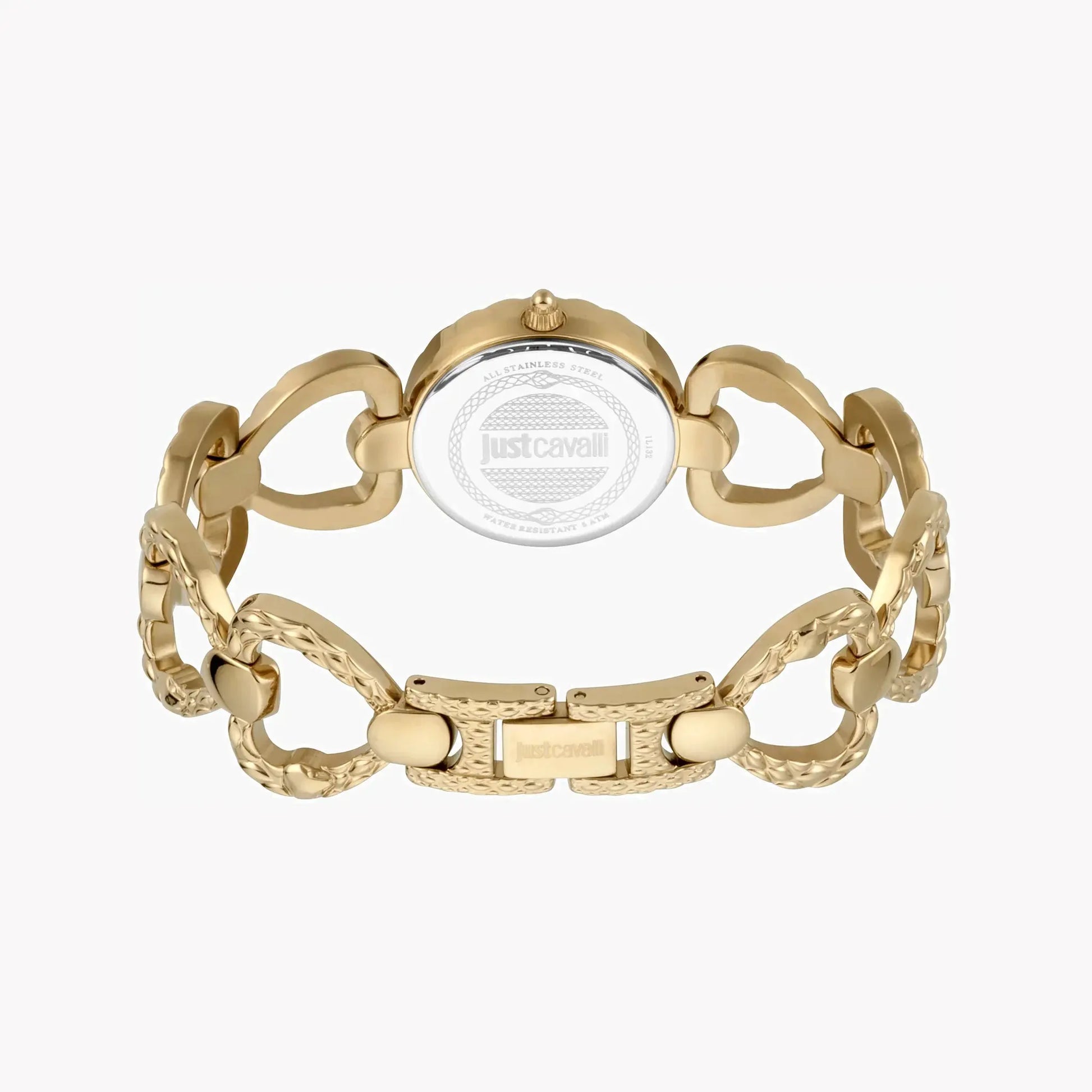 Just Cavalli Women's Gold Stainless Steel Watch, Silver Dial | Jc1l132m0075 by JUST CAVALLI