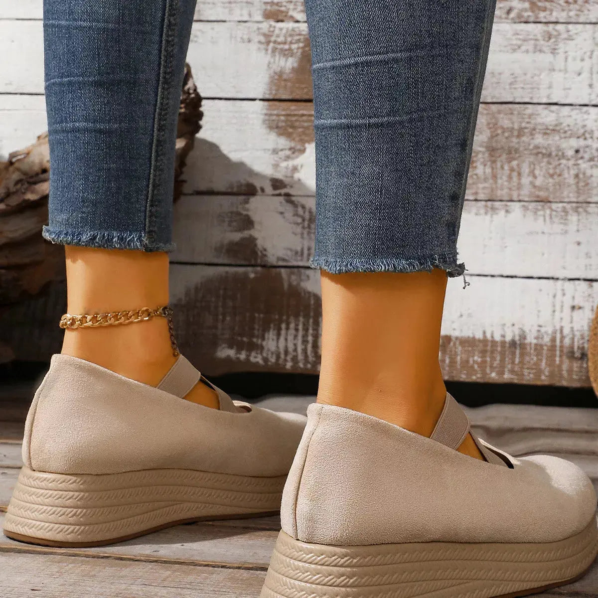 Crisscross Wedge Slip-Ons by Partner Label