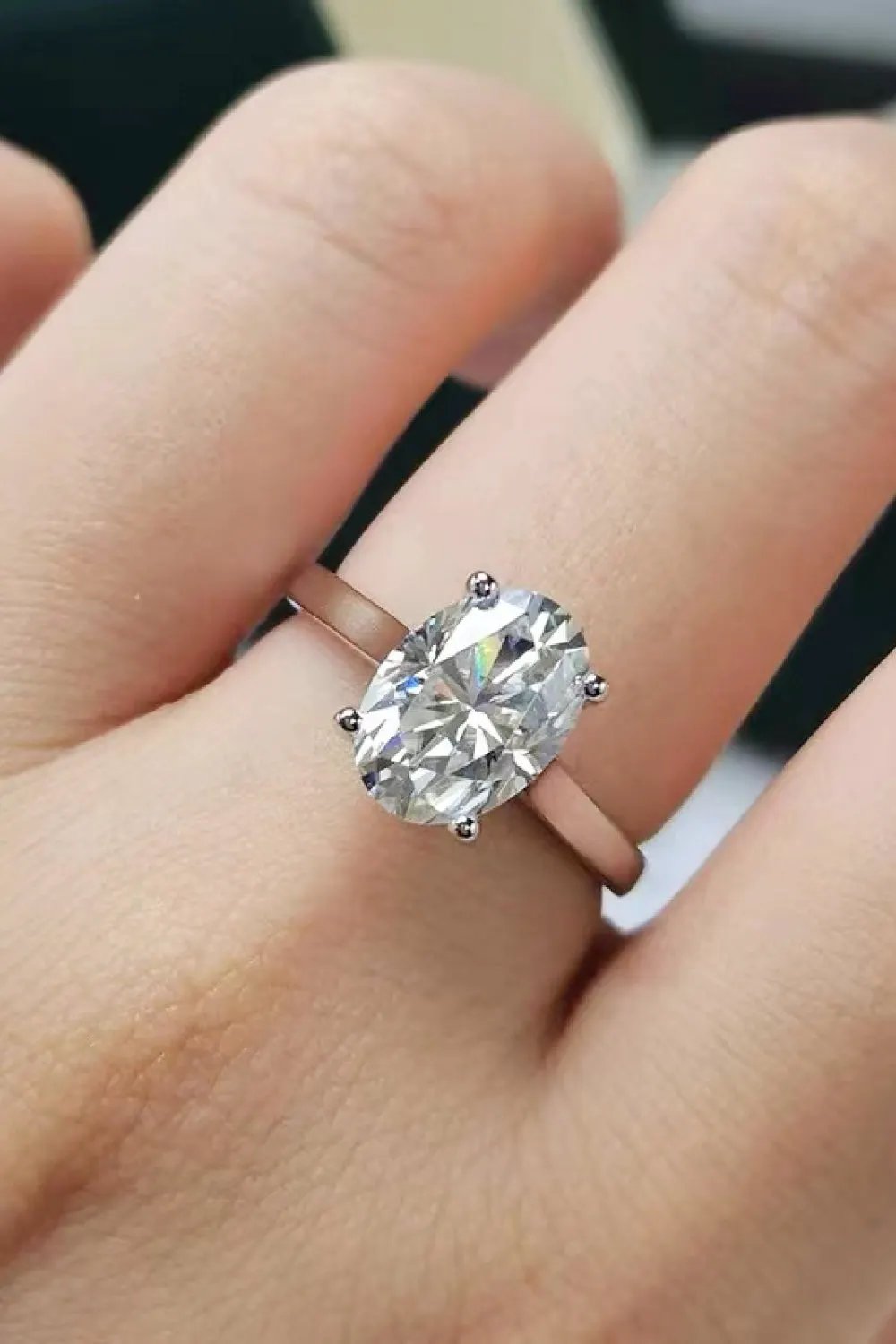 2.5 Carat Moissanite Solitaire Ring by Partner Label