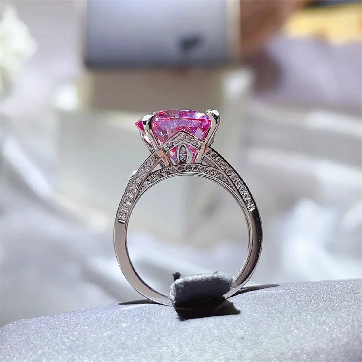 5 Carat Moissanite 925 Sterling Silver Ring by Partner Label