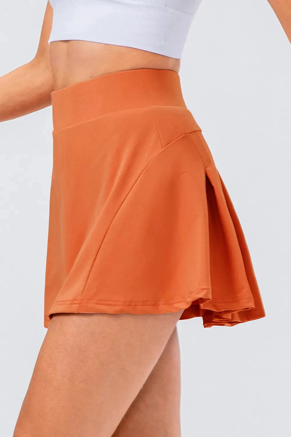 High Waist Pleated Active Skirt by Partner Label