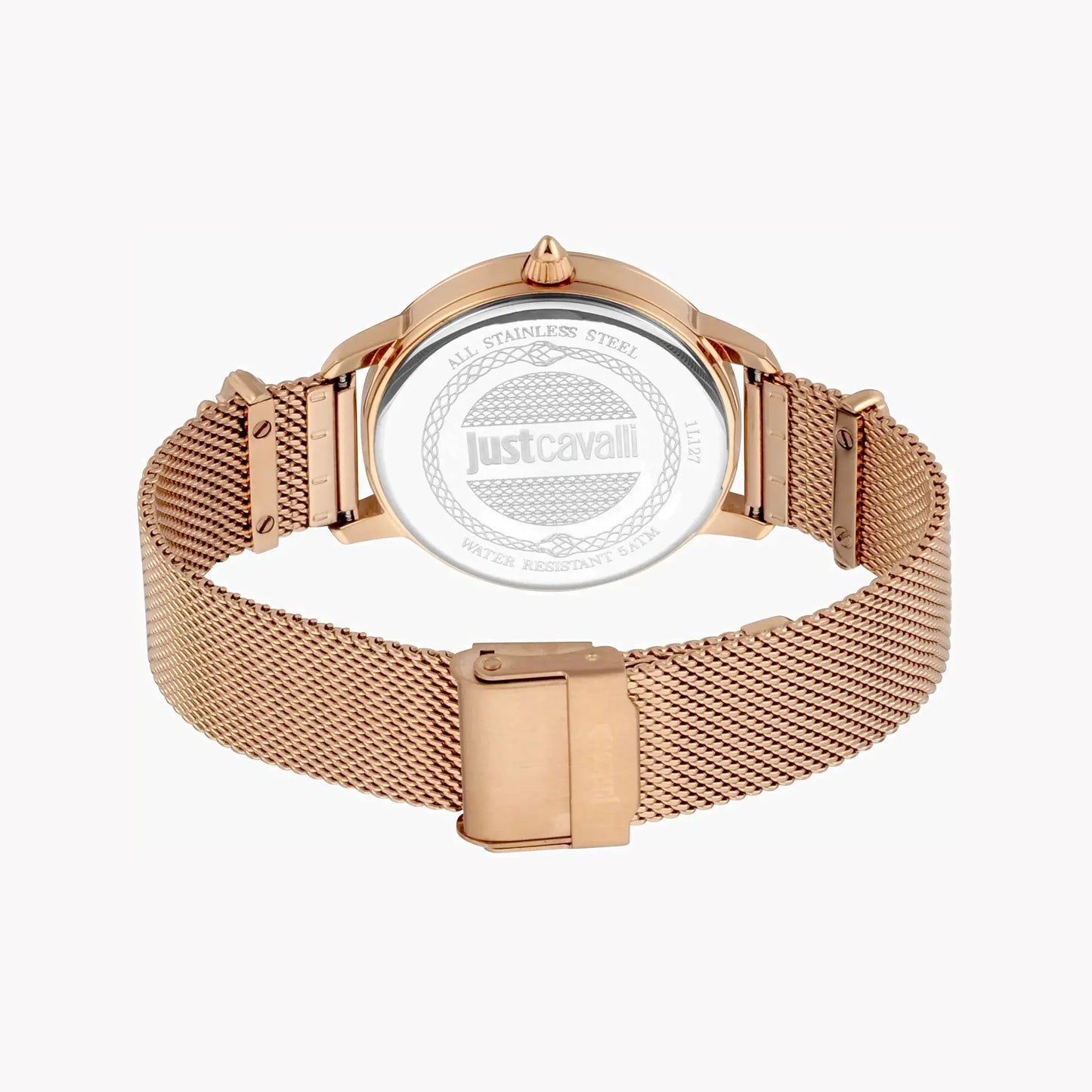 Just Cavalli Women's Rose Gold Watch, Blue & Silver Dial | Jc1l127m0075 by JUST CAVALLI
