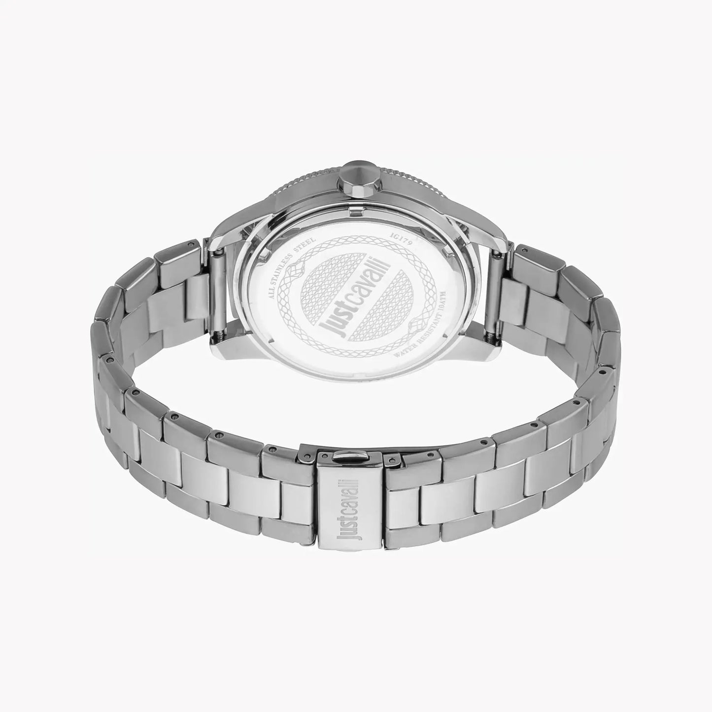 Just Cavalli Men's Silver Stainless Steel Watch, Silver Dial | Jc1g179m0055 by JUST CAVALLI