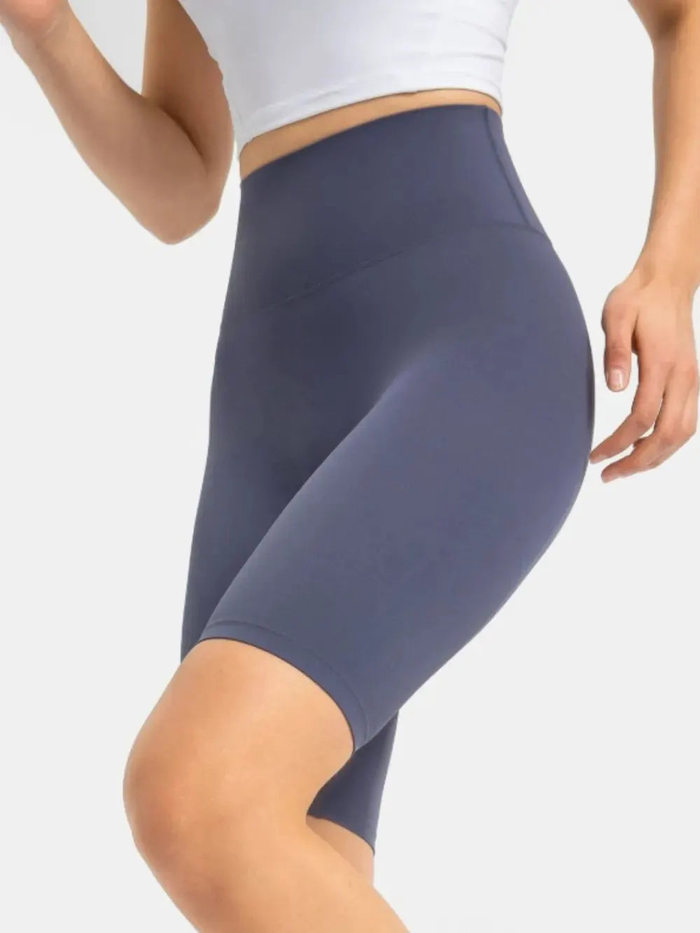 Millennia High Rise Wide Waistband Active Shorts by Millennia