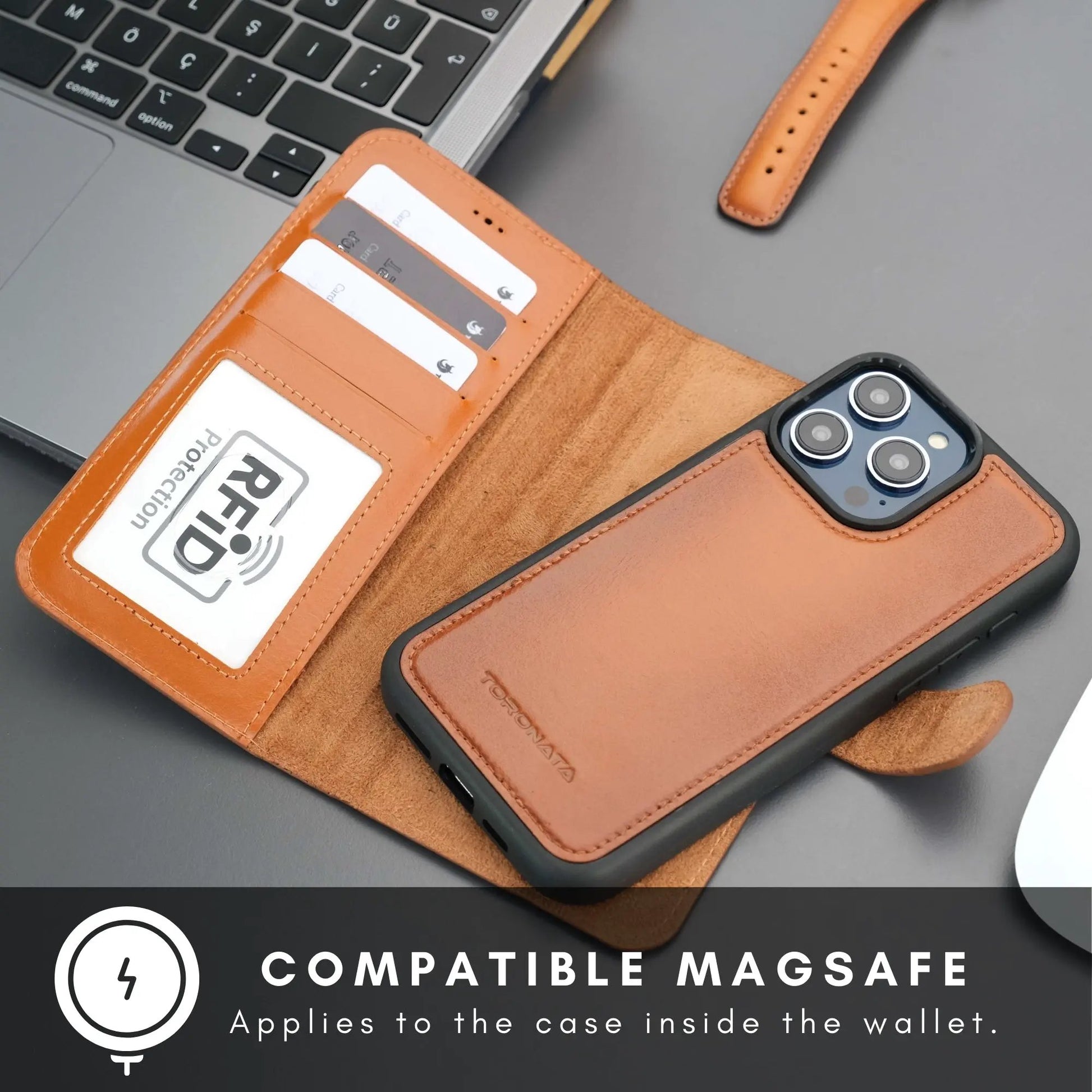 Casper iPhone 16 Pro Max Wallet Case Leather MagSafe by TORONATA