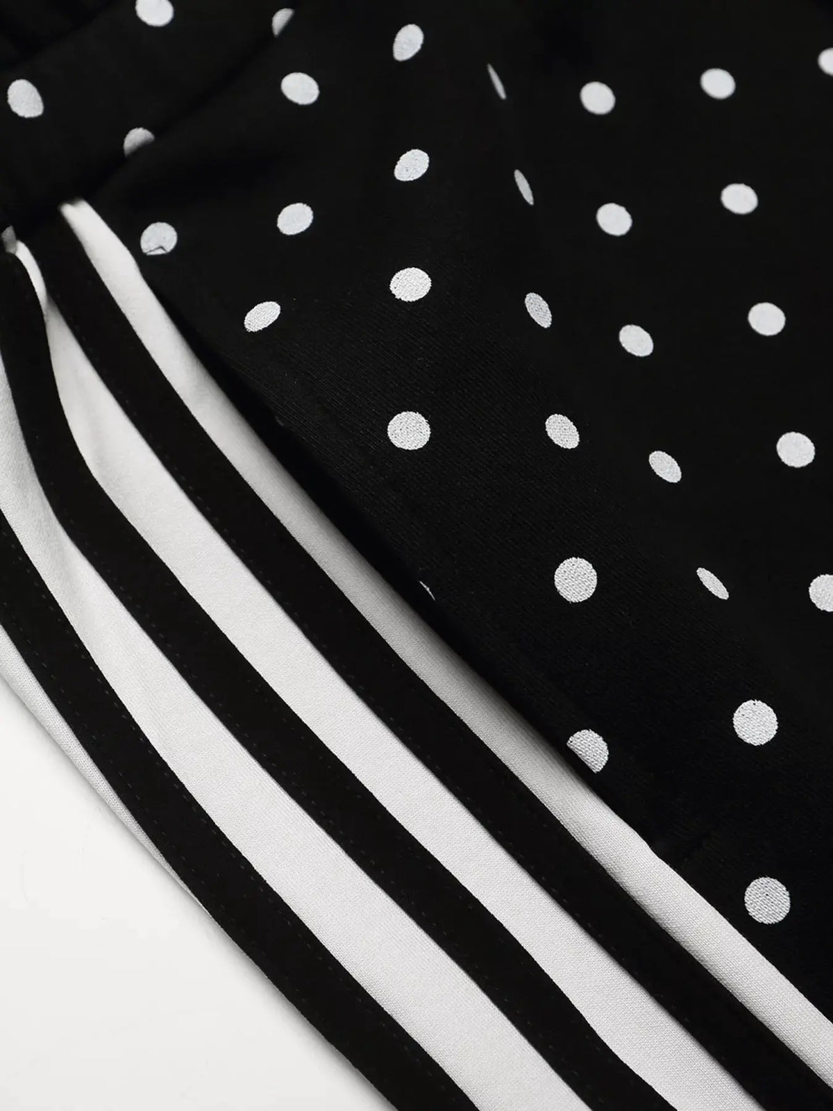 Men's Polka Dot Boxing Shorts with Camouflage Waistband by Trendsi