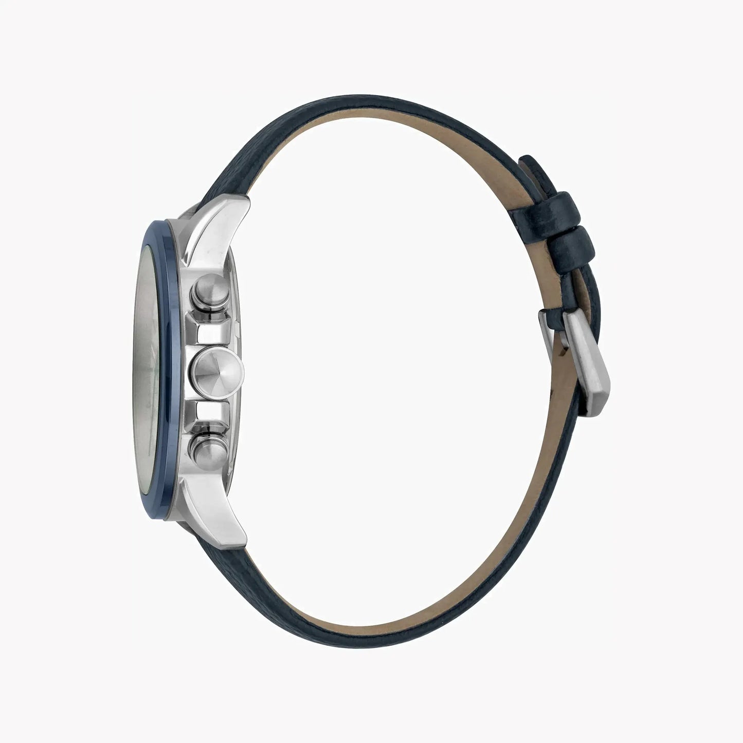 Just Cavalli Men's Blue Leather Watch, Silver Dial | Jc1g140l0045 by JUST CAVALLI