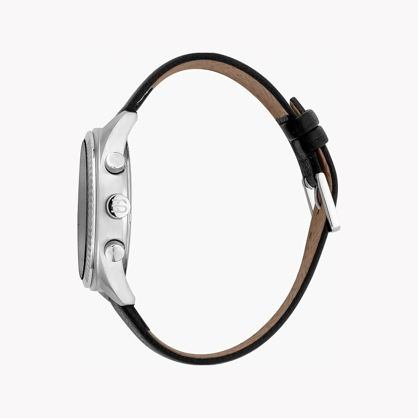 Esprit Men's Black Leather Watch, Black Dial | Es1g105m0075 by ESPRIT