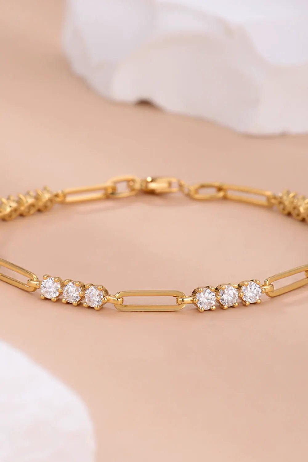 1.8 Carat Moissanite 925 Sterling Silver Bracelet by Partner Label